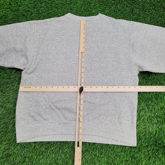 Vintage 90s Hanes Sweatshirt Womens Large 22x23 Gray USA - Picture 6 of 11